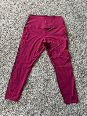 lululemon athletica Burgundy High-Rise Leggings